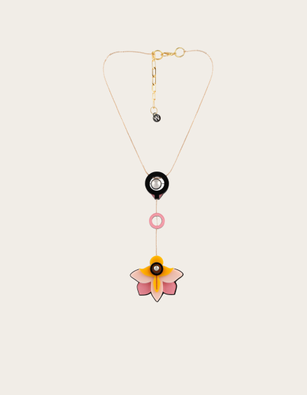  THE PINK DAFFODIL NECKLACE